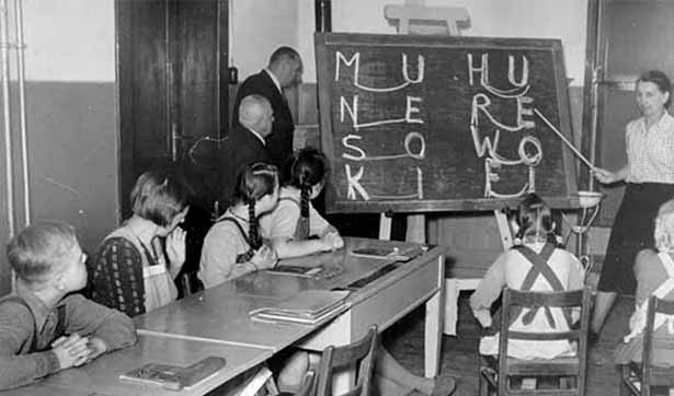 Schulunterricht 1950